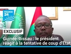 Guinée-Bissau : le président réagit à la tentative de coup d'État sur France 24 • FRANCE 24
