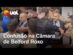 Câmara de Belford Roxo tem confusão generalizada entre vereadores e prefeito; veja vídeo