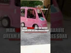 SEE IT: Handyman swaps car for pink Barbie toy car to beat rising gas prices #car #shorts #barbie