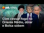 Cessar-fogo entre Irã e Israel faz dólar subir; fim do ciclo de alta da Selic deixa Bolsa em alta