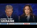 Trump doesn't answer on whether Ukraine should win against Russia during ABC News debate