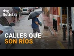 Las FUERTES LLUVIAS causan INUNDACIONES, calles y carreteras CORTADAS en MURCIA y ALBACETE | RTVE