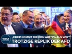 RECHTSEXTREMISTEN IM UMFRAGE-HOCH: Weimer prognostiziert Ende des AfD-Höhenflugs bis 2029