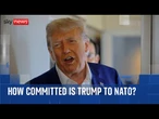 Donald Trump dodges commitment to founding NATO principle