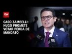 Hugo Motta é cobrado sobre Carla Zambelli e promete votar perda de mandato | LIVE CNN