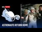 Stranded astronauts return from the ISS - but why were they stuck there in the first place?