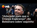 Bolsonaro ironiza vaquinha que levantou R$ 18 milhões: 'Arrecadei mais do que o Criança Esperança'