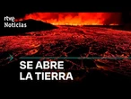 ISLANDIA: UNA ERUPCIÓN VOLCÁNICA obliga a EVACUAR LA CIUDAD DE GRINDAVIK | RTVE Noticias