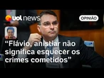 Flávio Bolsonaro tortura a palavra ‘anistia’ para gritar o significado que ele quer ouvir | Sakamoto