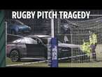 Child dies after being hit by BMW on rugby club pitch as driver held