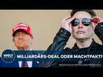 ELON MUSK WIRD NOCH REICHER: Der Deal der Superreichen? Trump macht Tesla-Chef zur Rekord-Ikone!