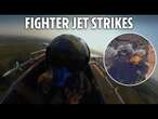 Watch moment Ukrainian fighter jets destroy Russian targets in new spectacular footage