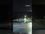 WATCH: Toddler runs down dark highway in HEART-STOPPING moment #shorts