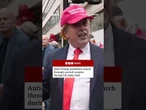 Anti-Trump protesters march through central London. #DonaldTrump #StateVisit #BBCNews