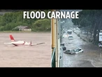 Three dead as VIOLENT rainstorms turn French Riviera into 'warzones'