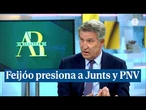 Feijóo alude a Junts y el PNV asegurando que son "184 diputados" los que piden elecciones