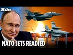 Romania scrambles F-16 jets after Putin’s drone strike sparks huge explosion near Ukraine border