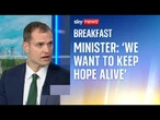 'We want to keep hope alive for a two-state solution' minister says