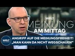 MEINUNG: Angriff auf die Meinungsfreiheit in den USA und Deutschland! Rosenfelder entsetzt!