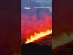 Volcano erupts in Iceland with magma spewing from huge new fissure