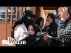 Palestinians mourn people killed while waiting for food near Rafah aid centre
