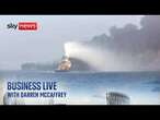 Tanker and cargo ship on fire after colliding in North Sea | Business Live with Darren McCaffrey