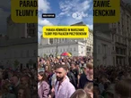 PARADA RÓWNOŚCI W WARSZAWIE. TŁUMY PRZED PAŁACEM PREZYDENCKIM