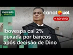 Governo Lula tem 51% de desaprovação, diz Quaest; Ibovespa cai 2% após decisão de Dino e + ao vivo