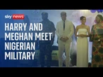 Watch live: Prince Harry and Meghan meet Nigerian military officials