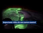 Astronauta comparte impactante video de una aurora austral captada desde una nave Dragon de SpaceX