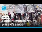 Gaza : l'aide humanitaire prise d'assaut par une population affamée • FRANCE 24