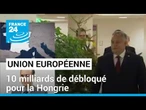 L'UE débloque 10 milliards pour la Hongrie avant un sommet sous tension • FRANCE 24