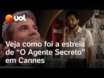 'O Agente Secreto' com Wagner Moura estreia em Cannes e é aclamado; veja como foi a exibição
