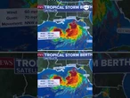 Tropical Storm Bertha strengthening off the Florida coast