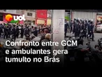 Ambulantes e GCM entram em confronto no Brás durante operação contra o comércio ilegal em SP