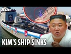 Humiliated Kim Jong-un FUMING as new North Korean warship sinks in front of his eyes