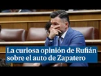 La curiosa opinión de Rufián sobre el auto de imputación de Zapatero