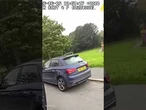 Armed officer hitches a ride from motorist to catch fleeing suspect