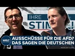 DEUTSCHLAND: Ausschuss-Vorsitz für die AFD? Das sagen die Deutschen! | WELT Ihre Stimme