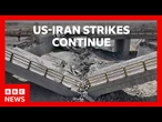 US denies hitting Iranian infrastructure in new wave of strikes | BBC News