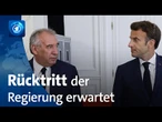 Nach Vertrauensfrage von Bayrou: Rücktritt der französischen Regierung erwartet