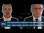 AFD: Einstufung ausgesetzt! "Ein gerichtlicher Sieg!" jubelt Weidel und ätzt: "Das ist eine Farce!"