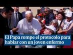 El Papa rompe el protocolo en Tenerife para hablar con un joven enfermo de laminopatía