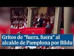 Abuchean al alcalde de Pamplona por Bildu, Joseba Asiron, en la plaza de toros