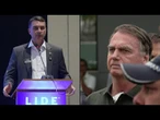 Jair Bolsonaro pede união em torno da candidatura de Flávio | AFP