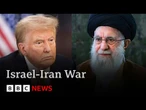 Trump threatens to kill Iran's leader Ali Khamenei and demands "unconditional surrender” | BBC News