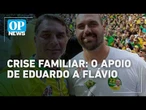 Eduardo Bolsonaro e a polêmica com Michelle: veja o sinal de apoio a Flávio | O POVO News