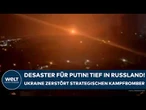 UKRAINE-KRIEG: Desaster für Putin! Auf Russen-Stützpunkt! Kiew zerstört strategischen Kampfbomber!