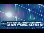 ENERGIEWENDE: Rekord im Juni! – Solarenergie erstmals die größte Stromquelle in der EU