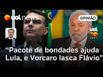 Pacotes de bondades ajuda Lula, e Vorcaro lasca Flávio Bolsonaro com o fiel da balança | Sakamoto